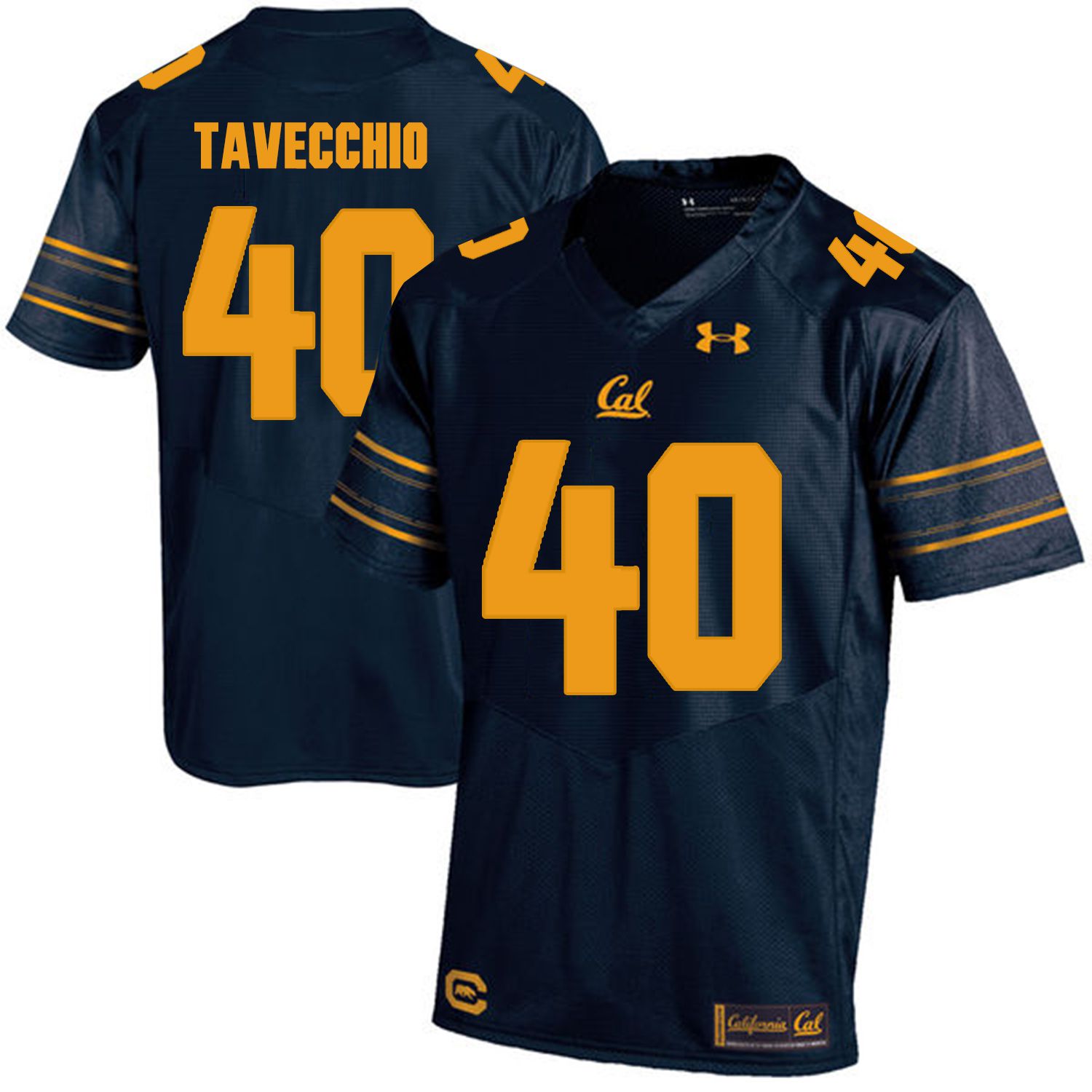 Men California Golden Bears 40 Giorgio Tavecchio Dark blue Customized NCAA Jerseys